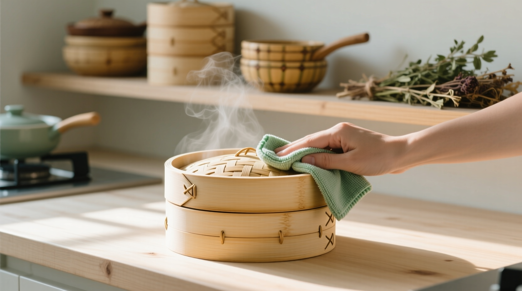 eco friendly bamboo steamer cleaning tips