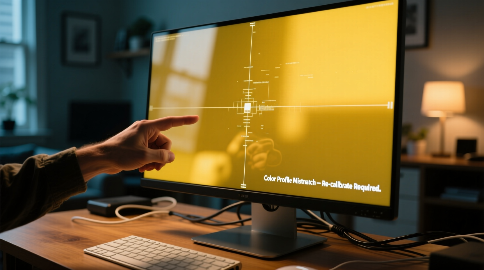 why does my screen look yellow after update color calibration guide
