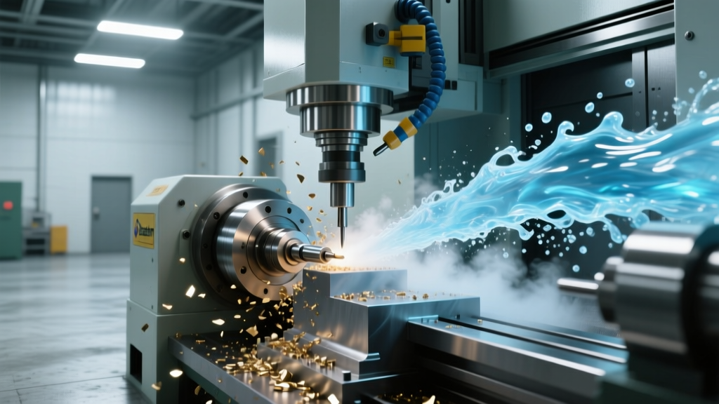 Optimizing CNC Coolant Flow: Flood vs Mist Simulation with a Machine Tools Blender Addon