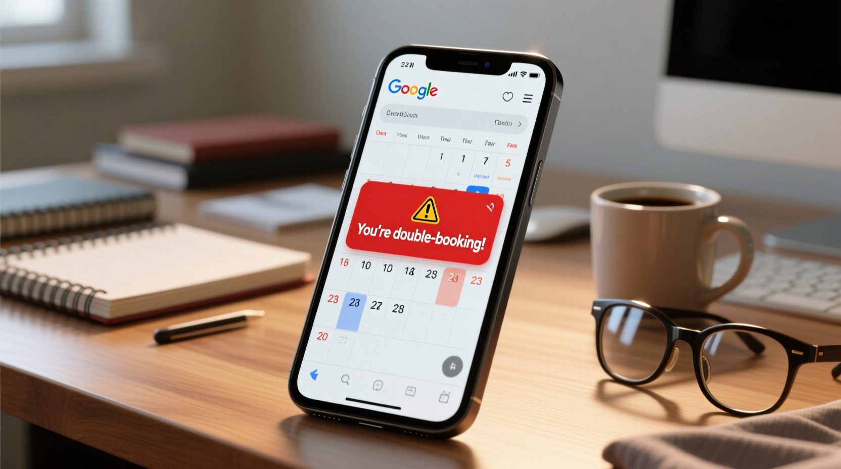 google calendar now tells you if youre double booking y