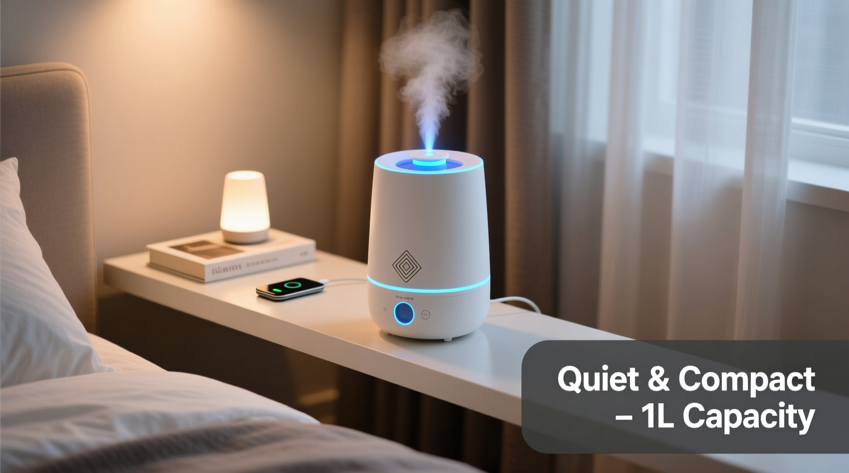 best compact humidifiers for small bedrooms without taking up space