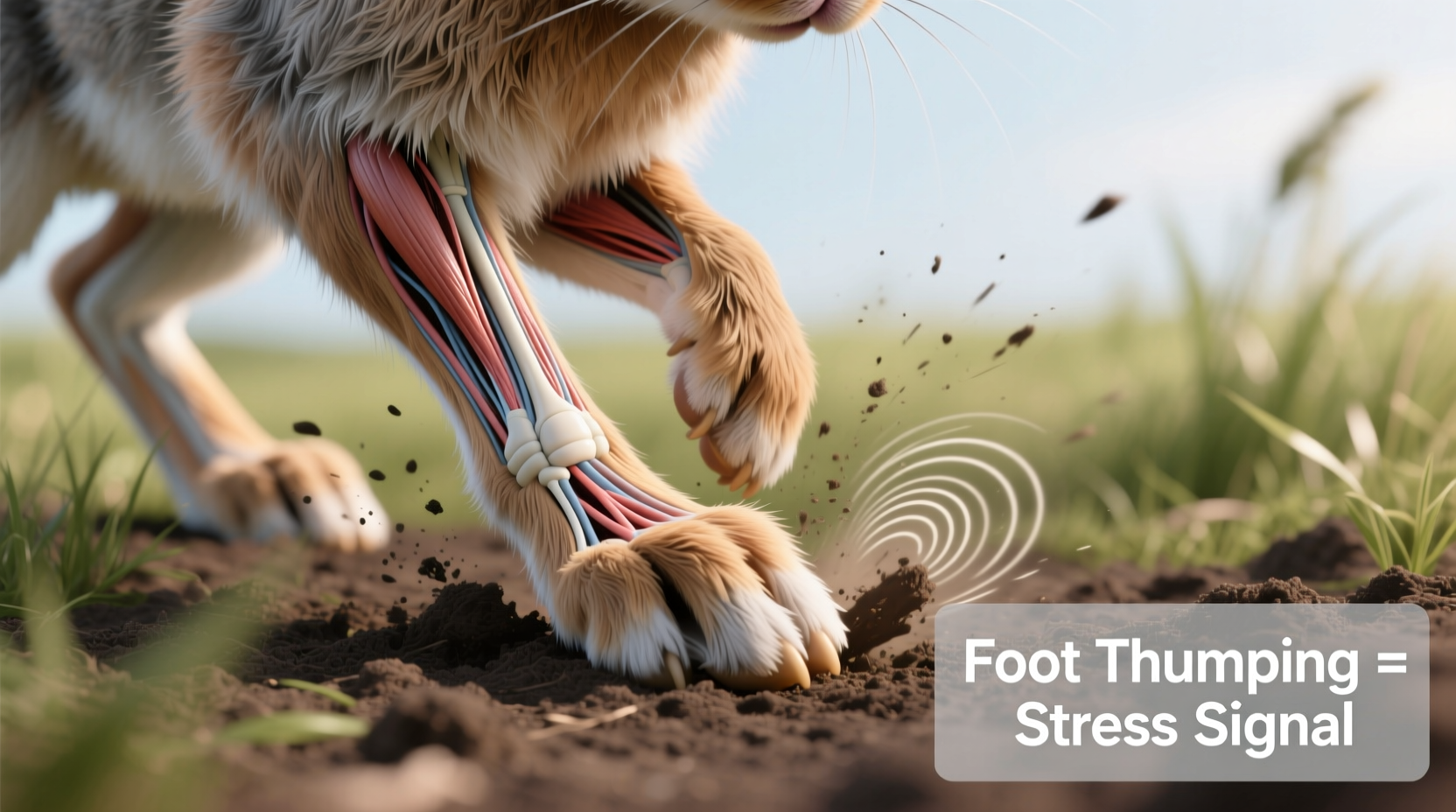 why is my rabbit thumping its foot decoding stress signals