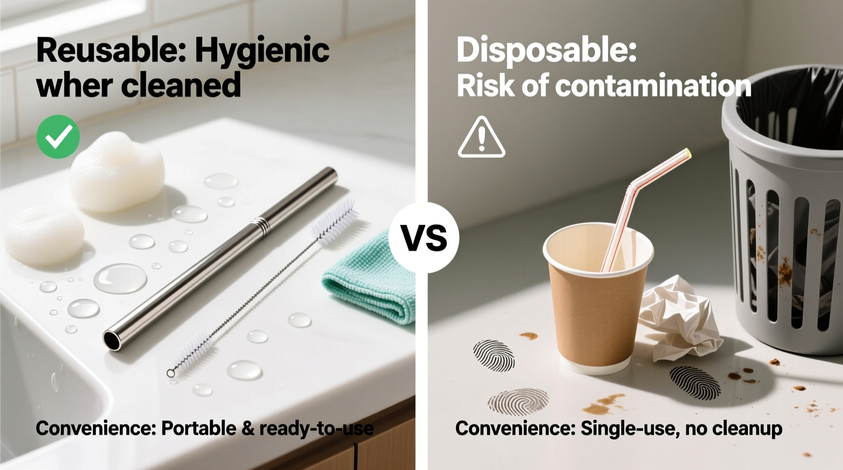 reusable straws vs disposable which is truly more sanitary and convenient