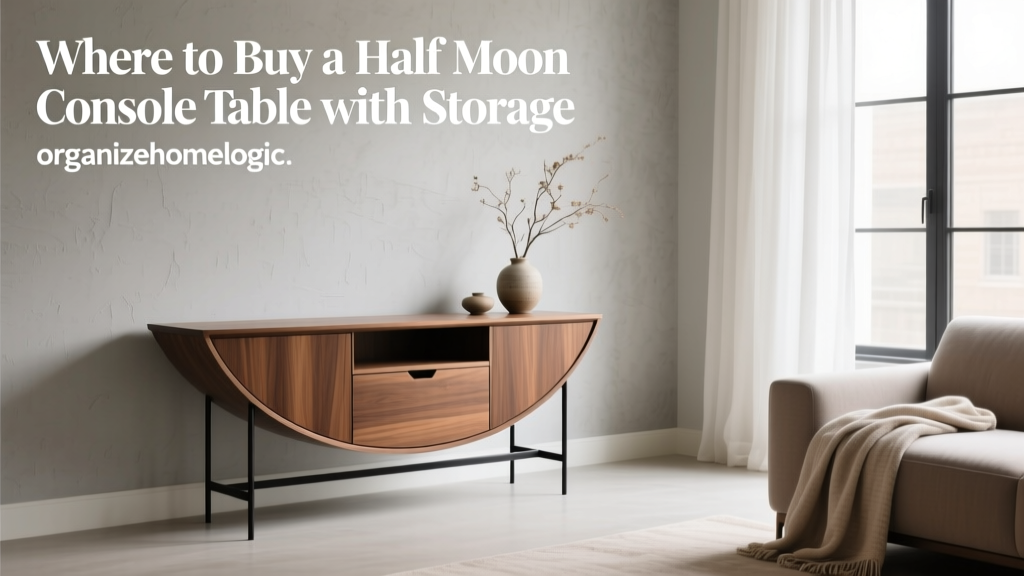 Where to Buy a Half Moon Console Table with Storage