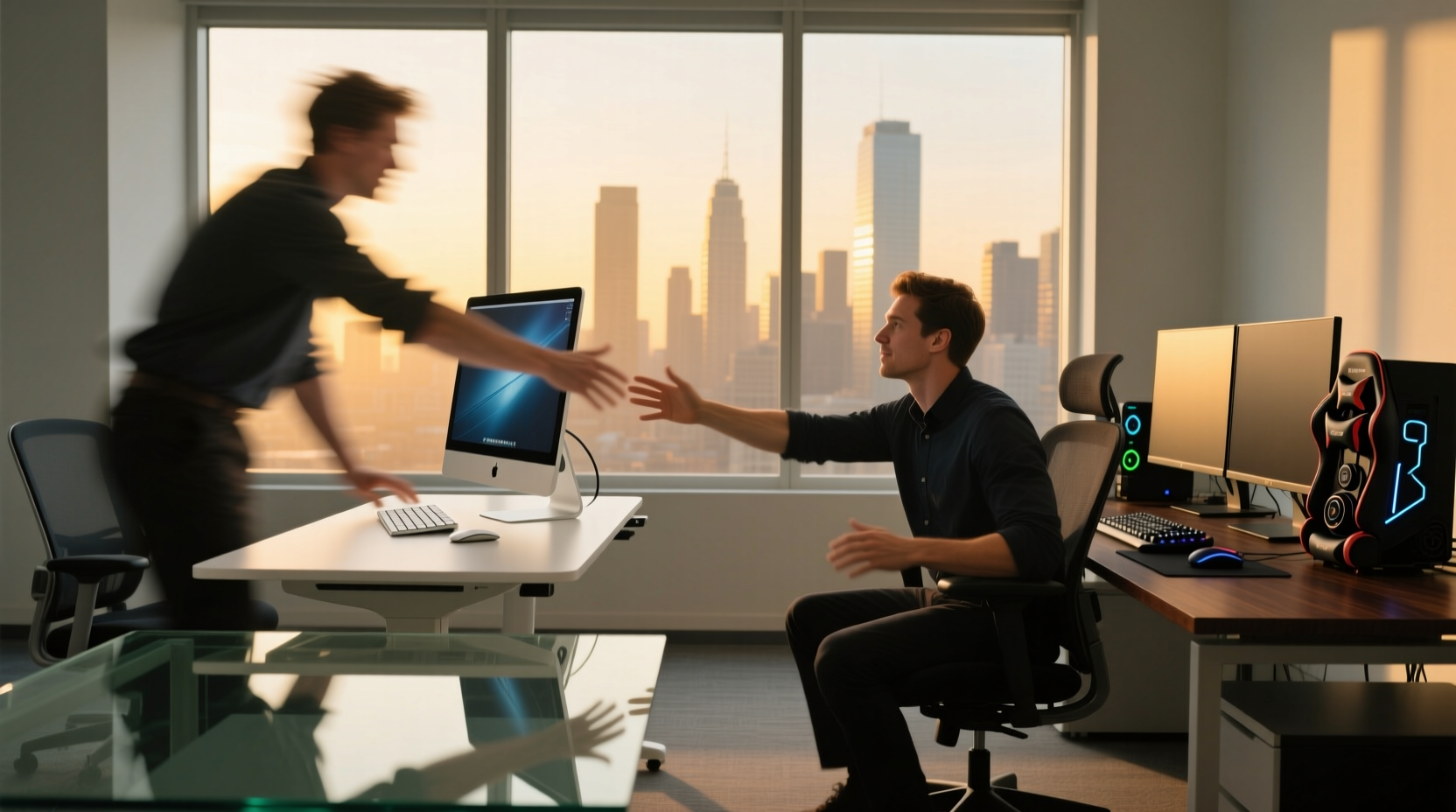 swap desktops with each other with these reader submitt