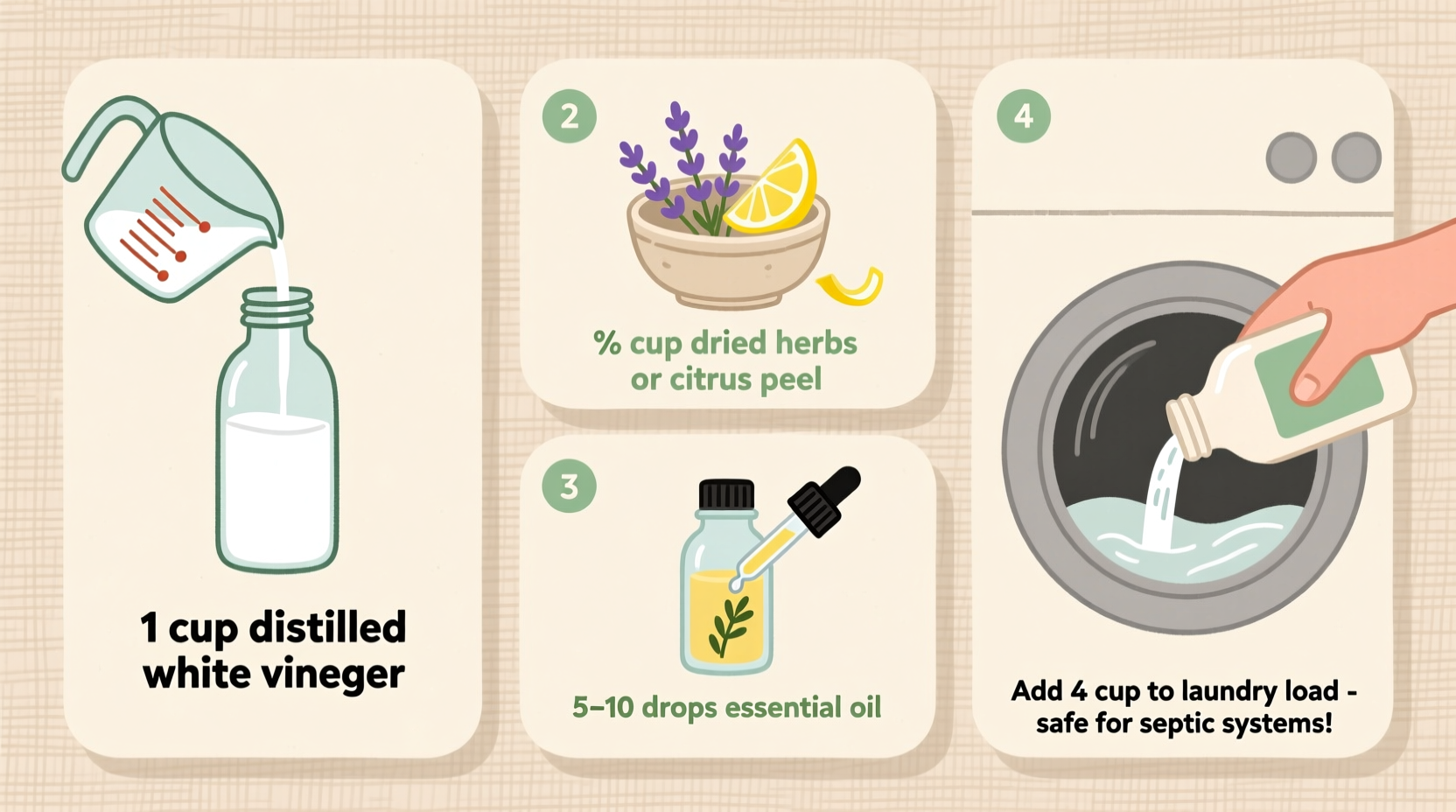 how to make your own natural fabric softener safely