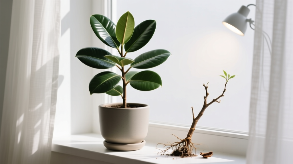 Rubber Tree Propagation in Low Light: Air Layering Wins
