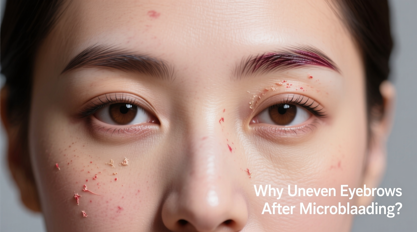 why do my eyebrows look uneven after microblading healing process explained