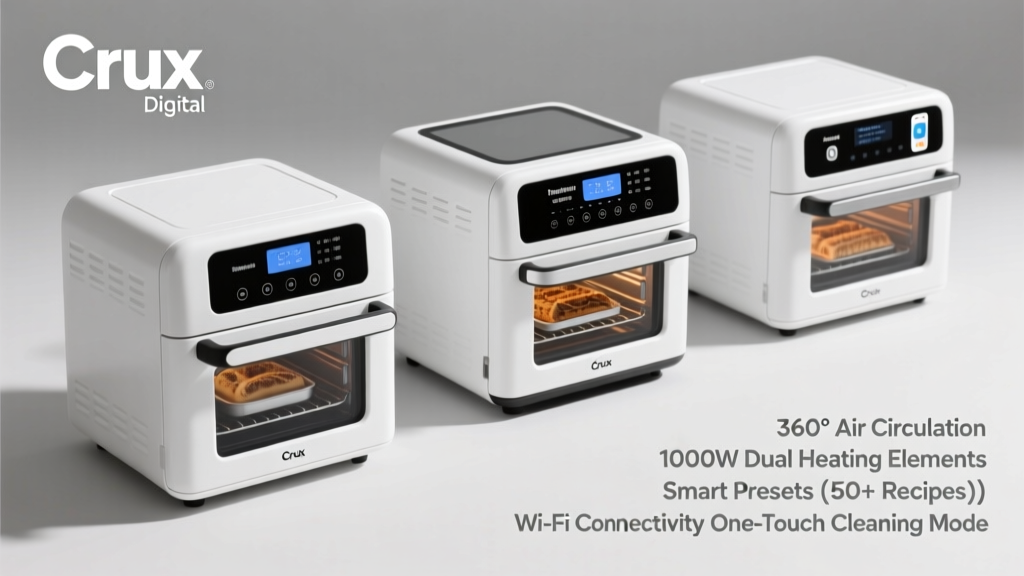 Crux Digital Air Fryer Toaster Oven Features Explained