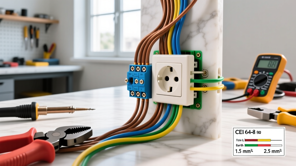 Italian Electric Outlet Wiring: CEI 64-8 Safety Guide