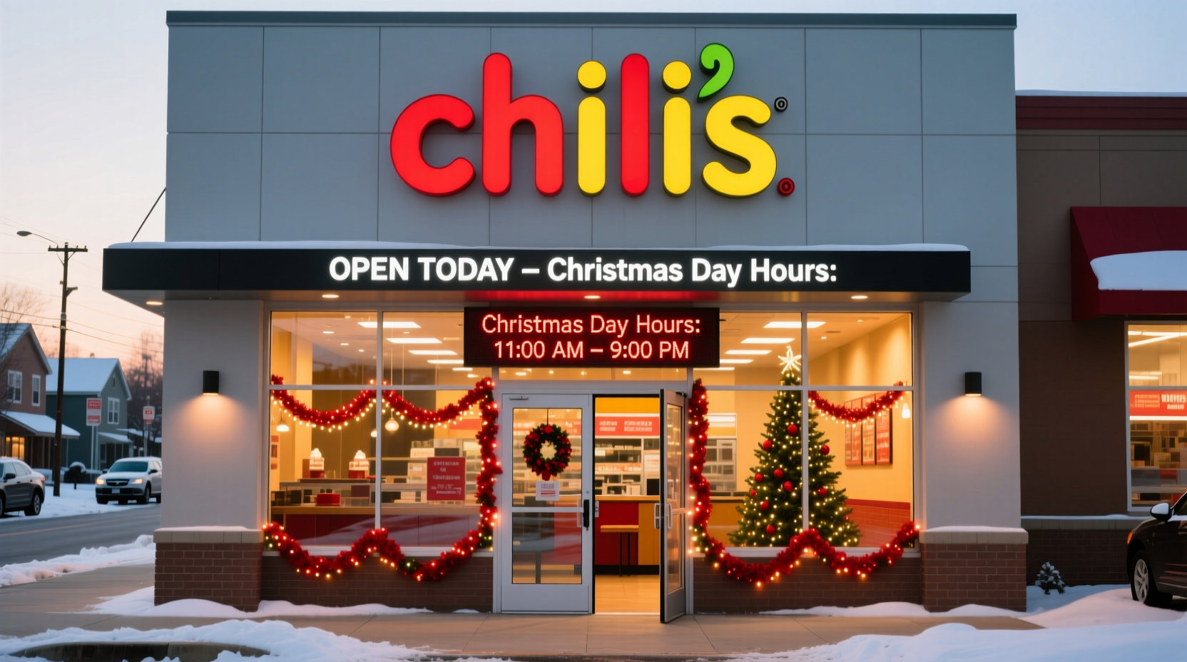 is chilis open christmas day
