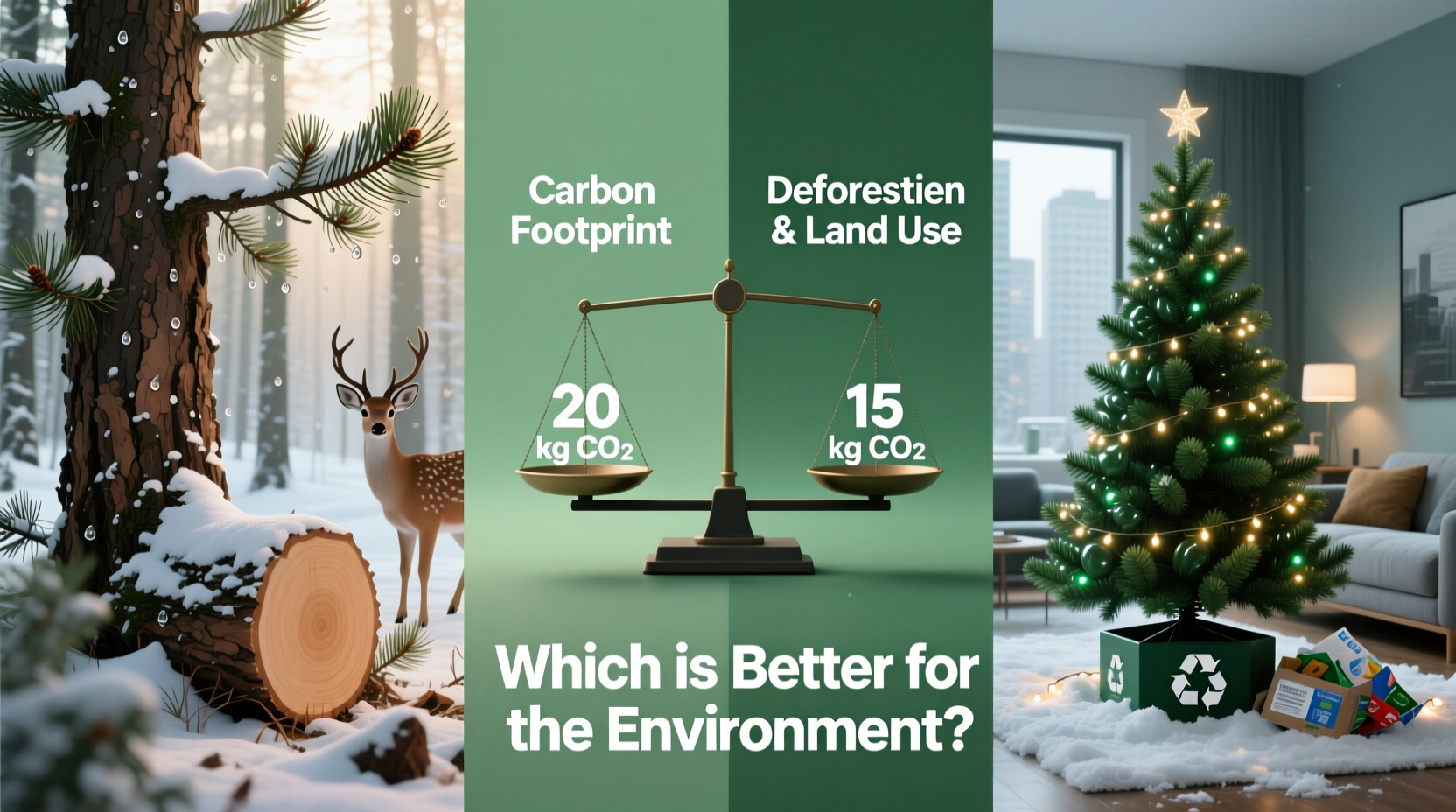 artificial vs real christmas trees which is better for the environment