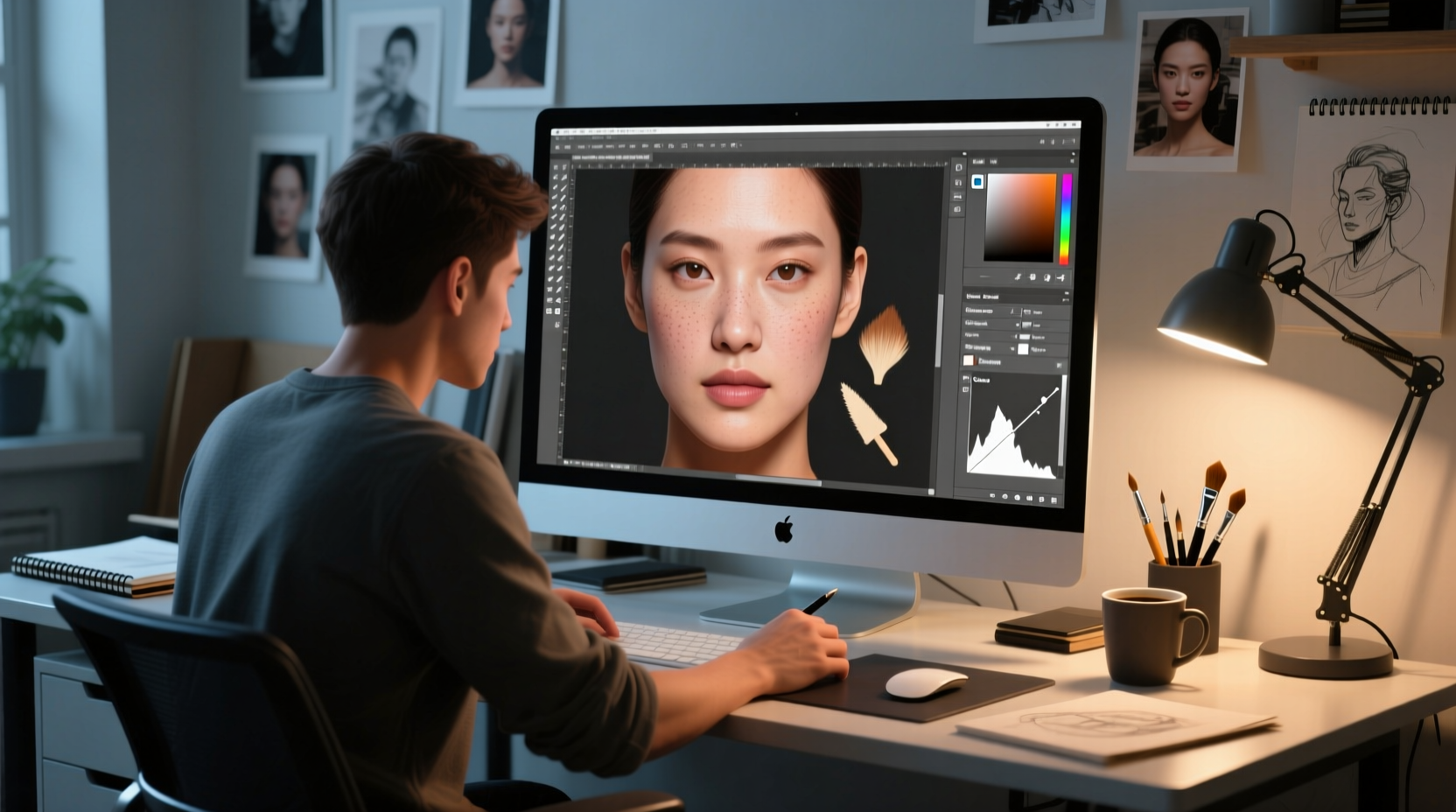 touch up your pics in photoshop