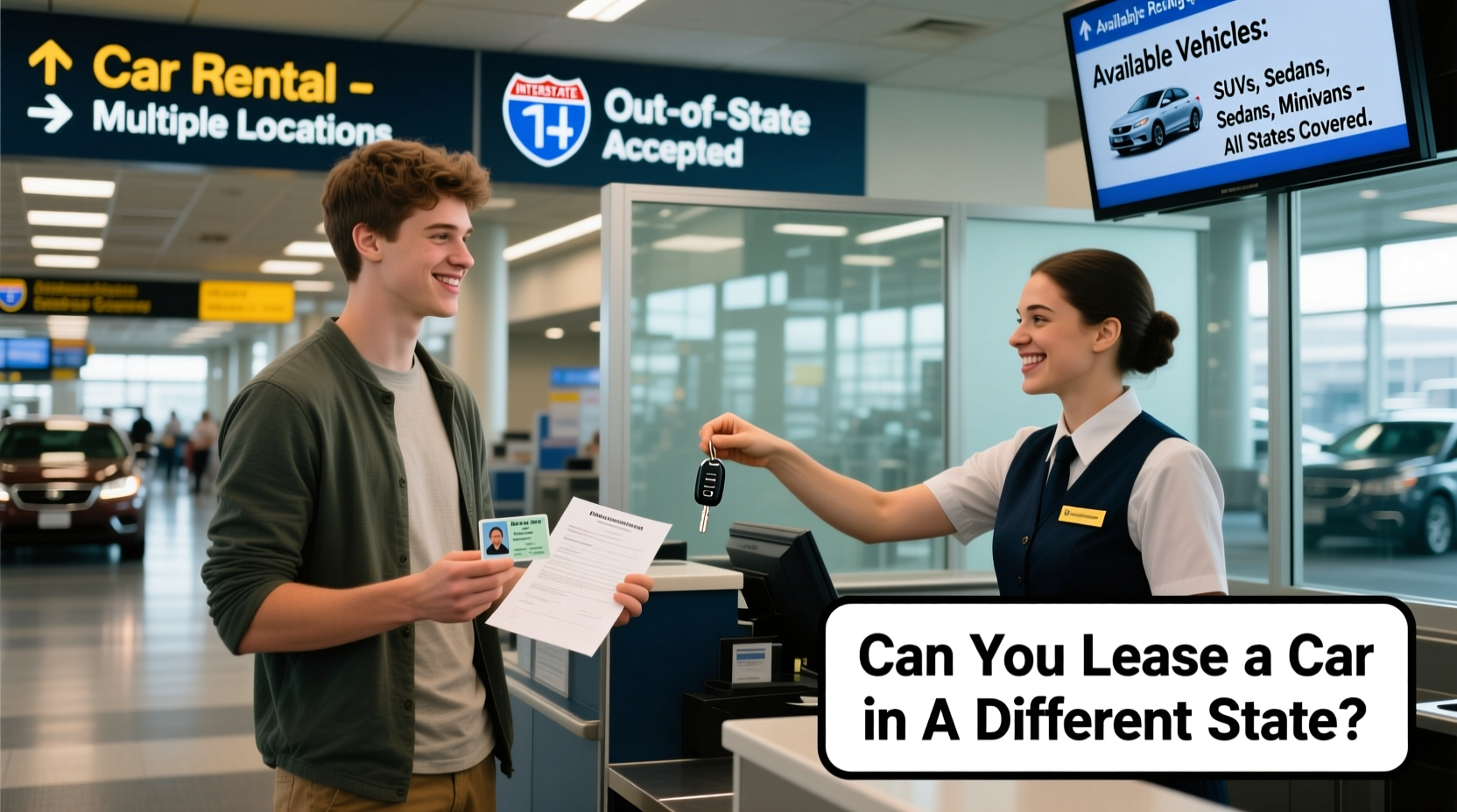 can you lease a car in a different state