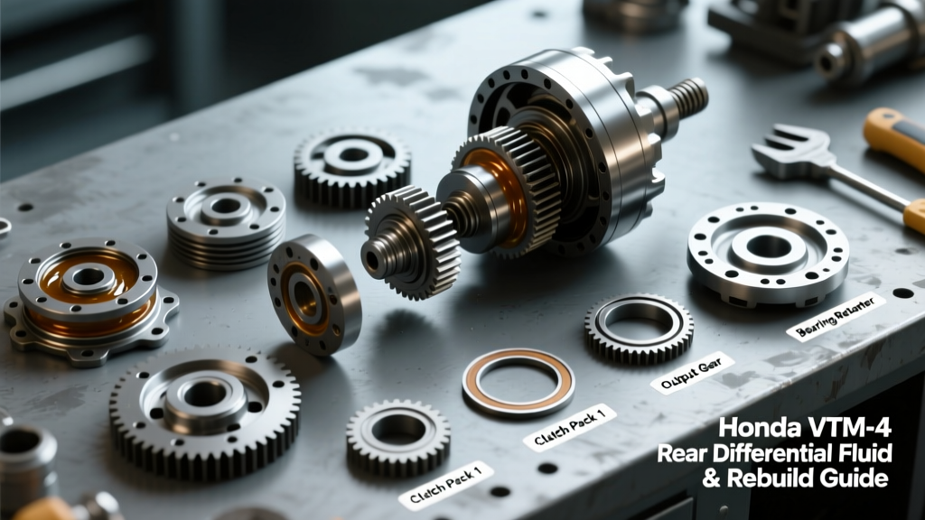 Honda VTM 4 Rear Differential Fluid & Rebuild Guide