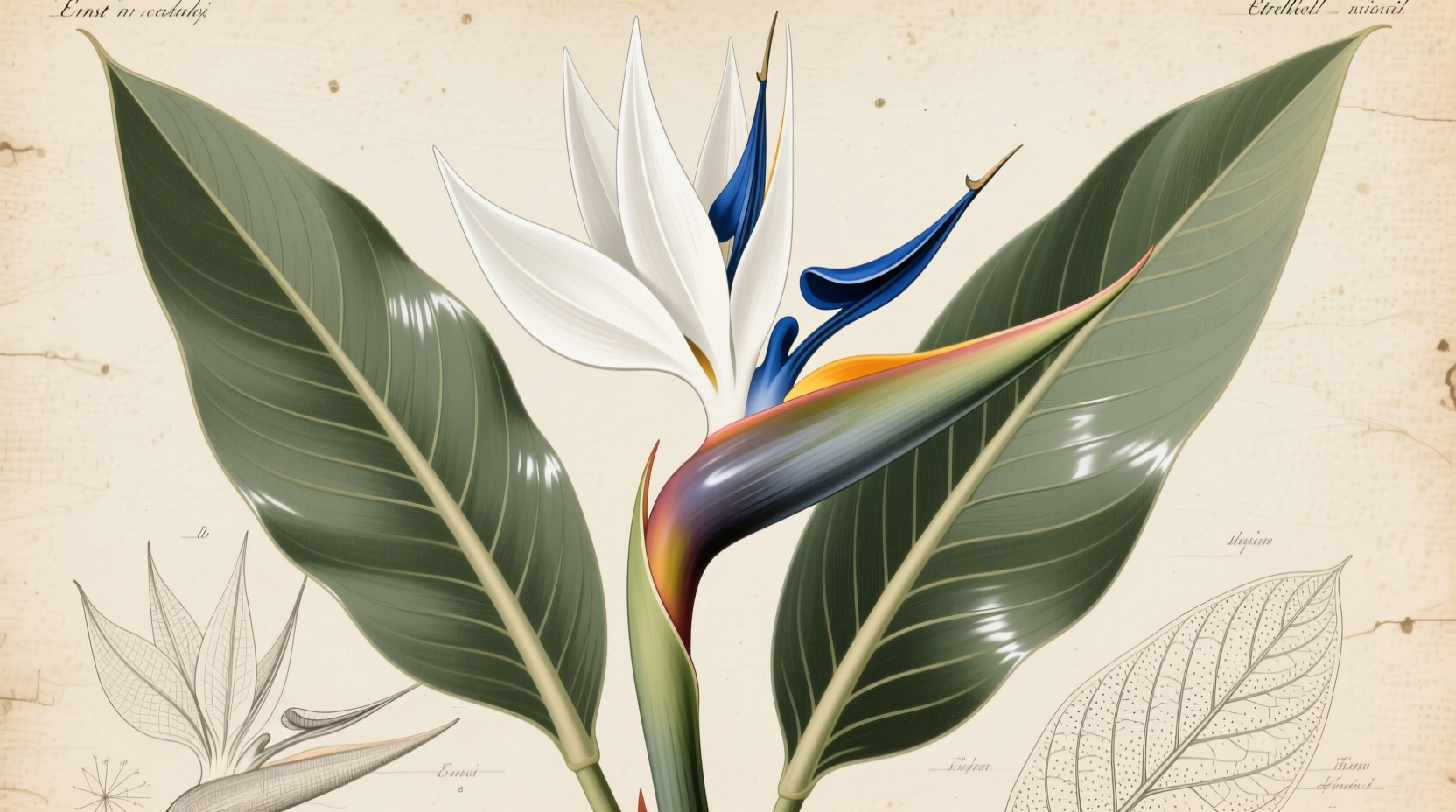 white bird of paradise houseplant