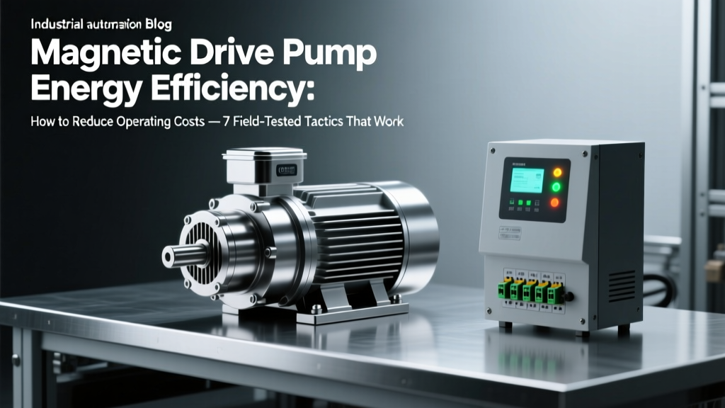 Magnetic Drive Pump Energy Savings: 7 Tactics to Cut kWh