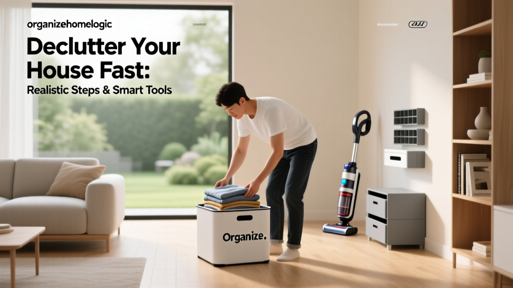 Declutter Your House Fast: Realistic Steps & Smart Tools