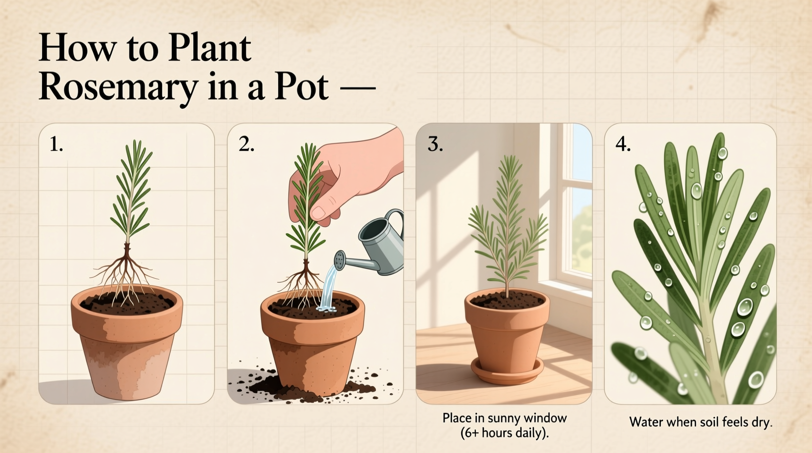 Grow Rosemary Indoors: 5 Easy Pot Steps | TheHomeSprouts