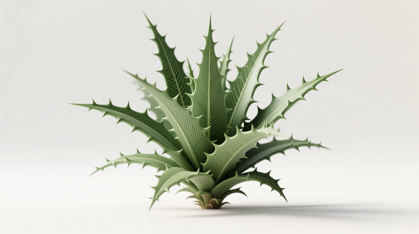 green plant with spiky leaves