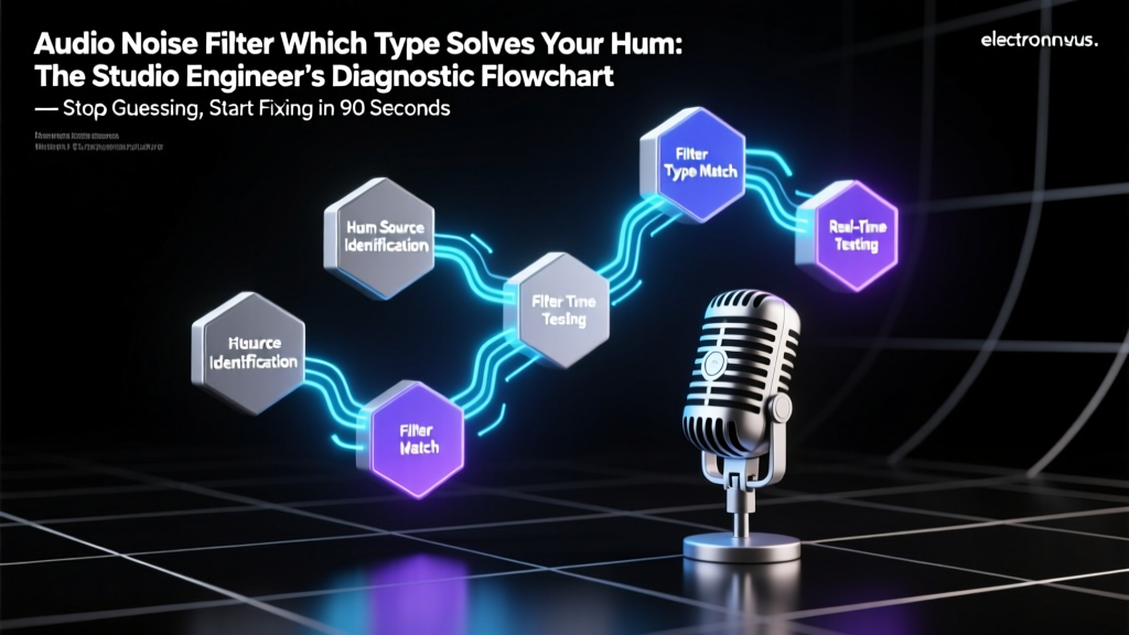 Audio Noise Filter Which Type Solves Your Hum: The Studio Engineer’s Diagnostic Flowchart — Stop Guessing, Start Fixing in 90 Seconds