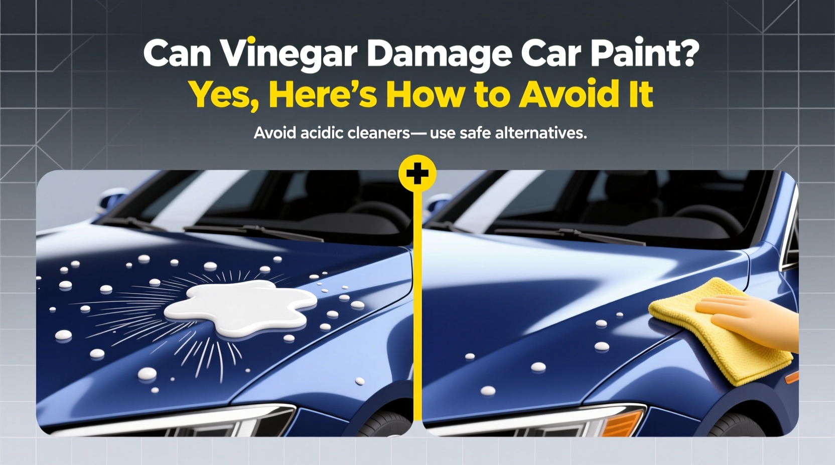 can vinegar damage car paint