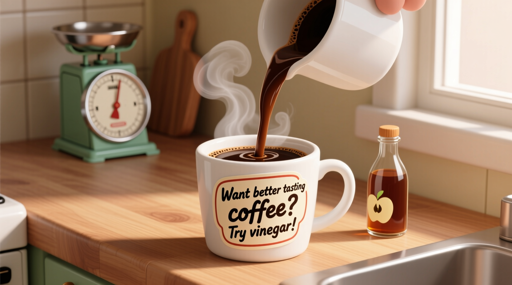 want better tasting coffee try vinegar
