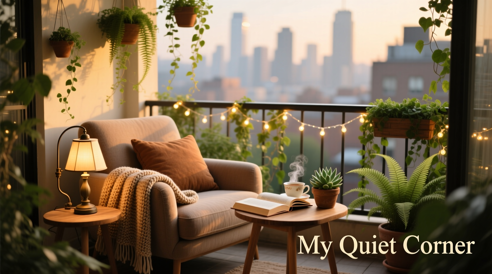 how to make your balcony feel like a cozy reading nook