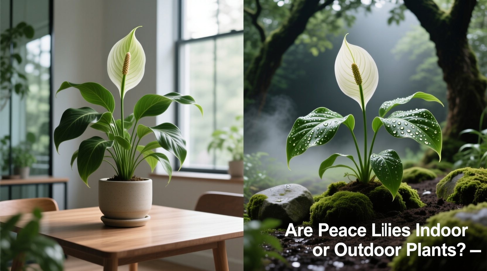 Peace Lilies: Indoor or Outdoor? | TheHomeSprouts