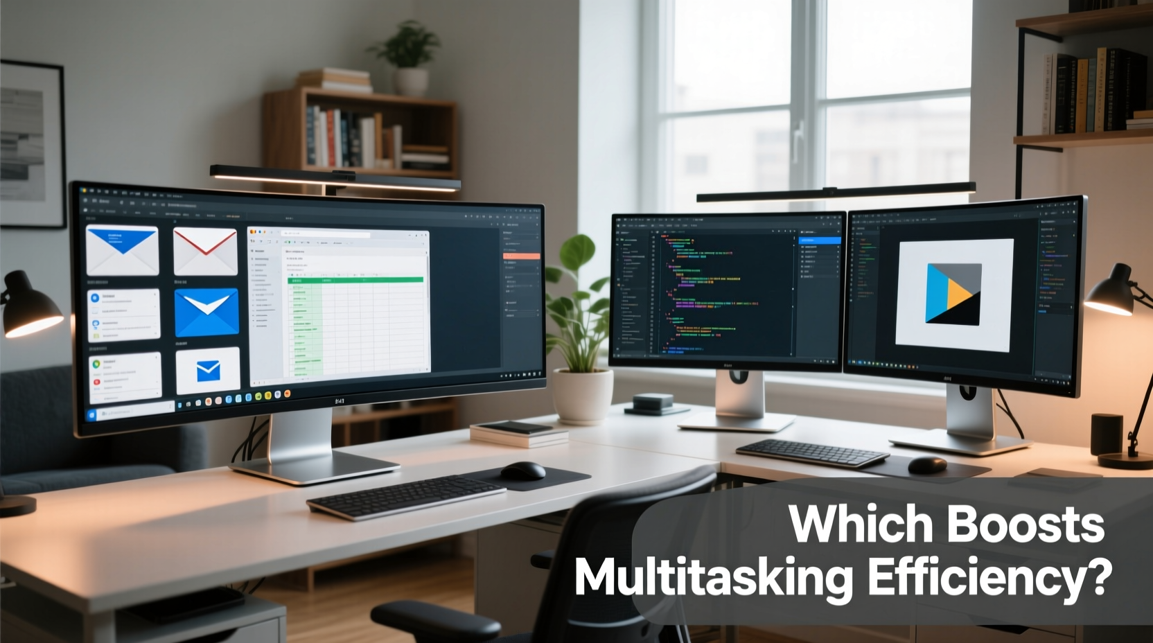 ultrawide monitor vs dual monitors which boosts multitasking efficiency