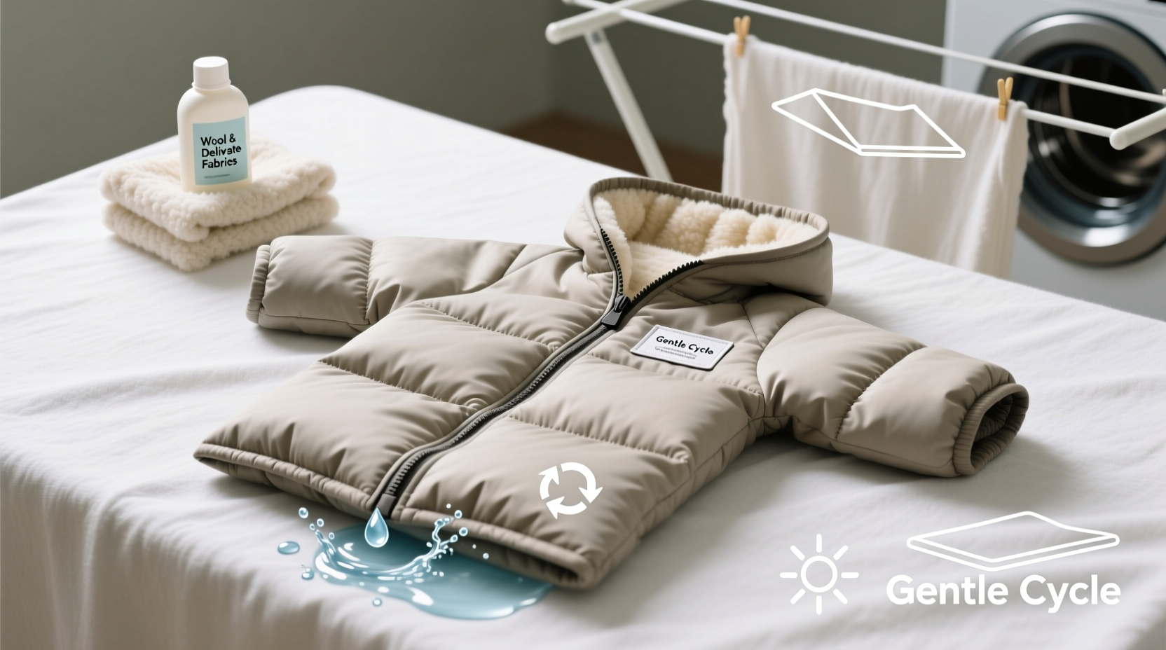 how to wash insulated dog coats safely