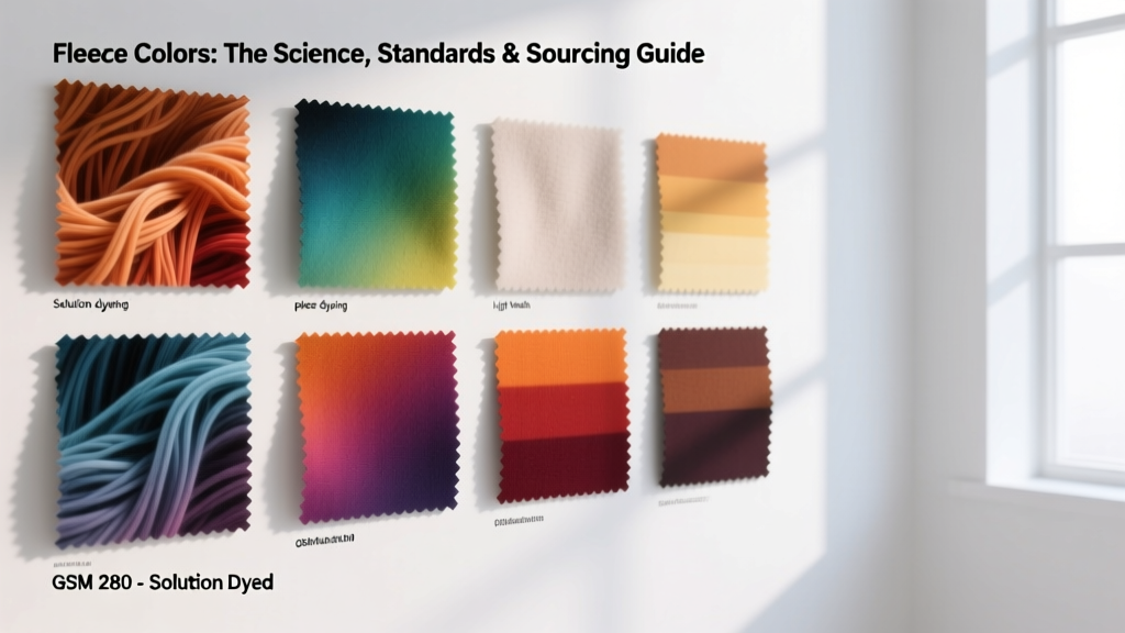 Fleece Colors: The Science, Standards & Sourcing Guide