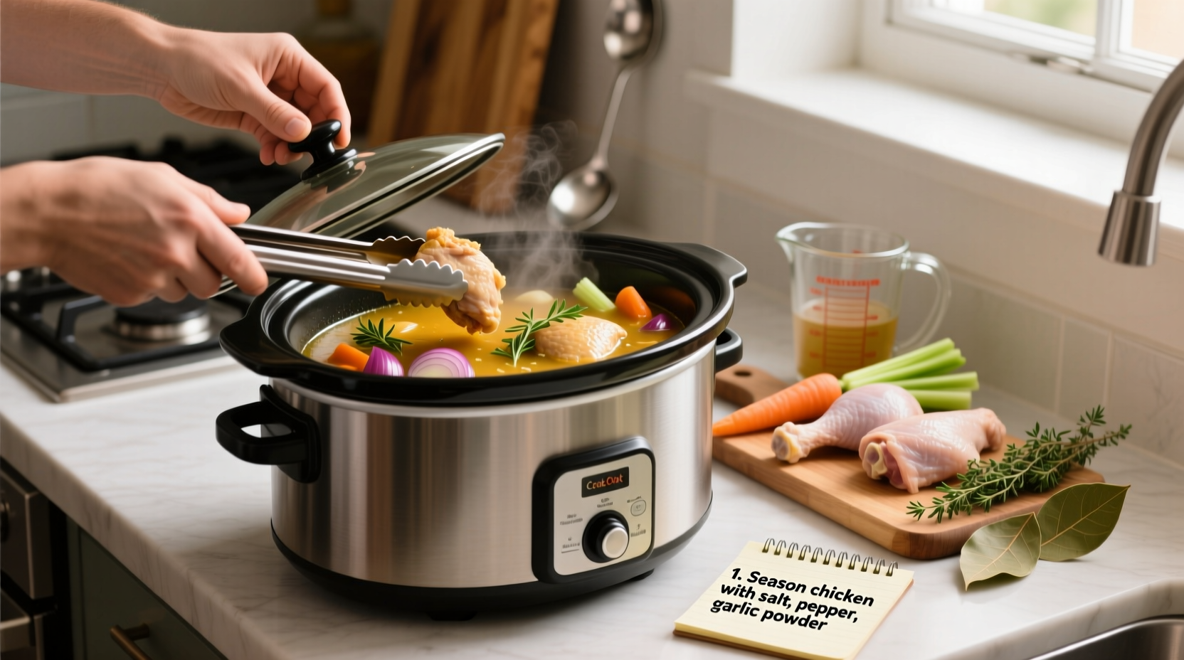 how to cook chicken in crock pot