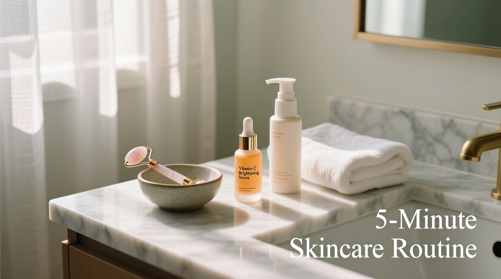 how to create a simple skincare routine for busy mornings
