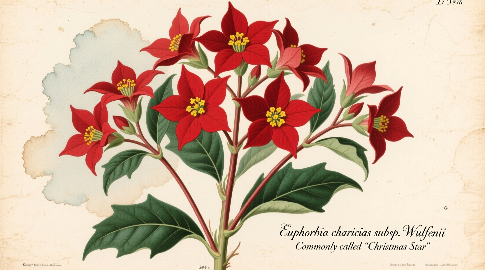 what are the red christmas flowers called