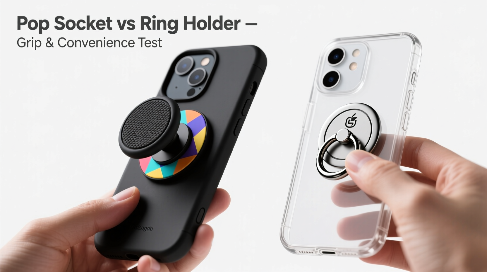 pop sockets vs ring holders which offers better grip and convenience
