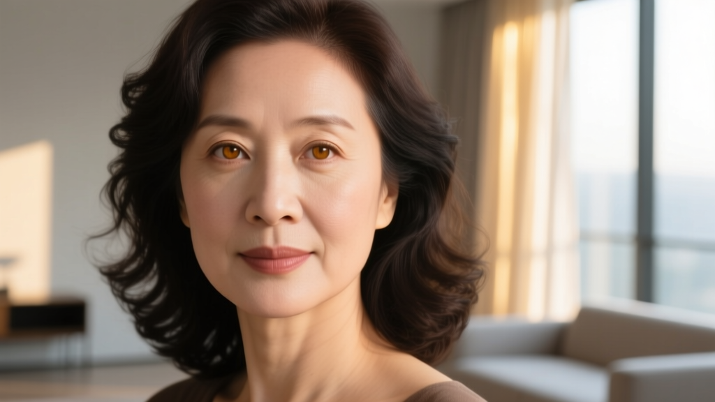 Close-up of a woman