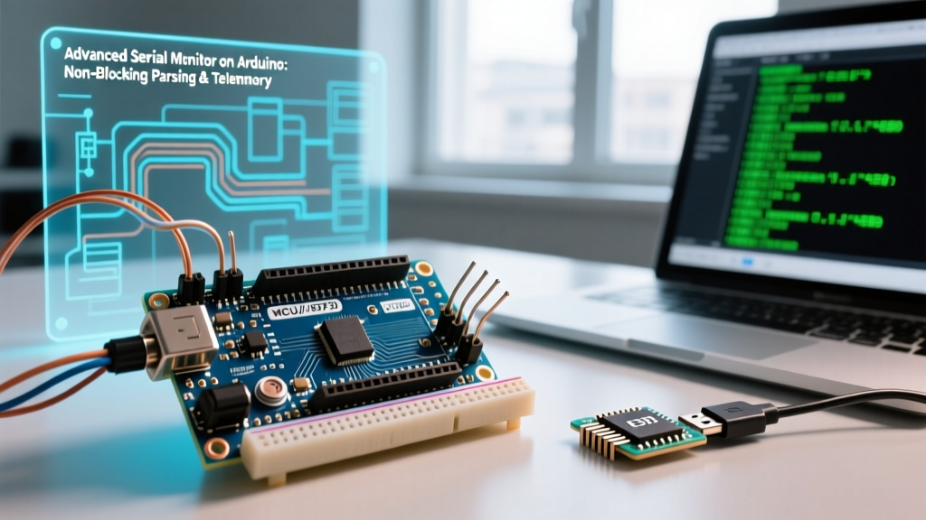 Advanced Serial Monitor on Arduino: Non-Blocking Parsing & Telemetry