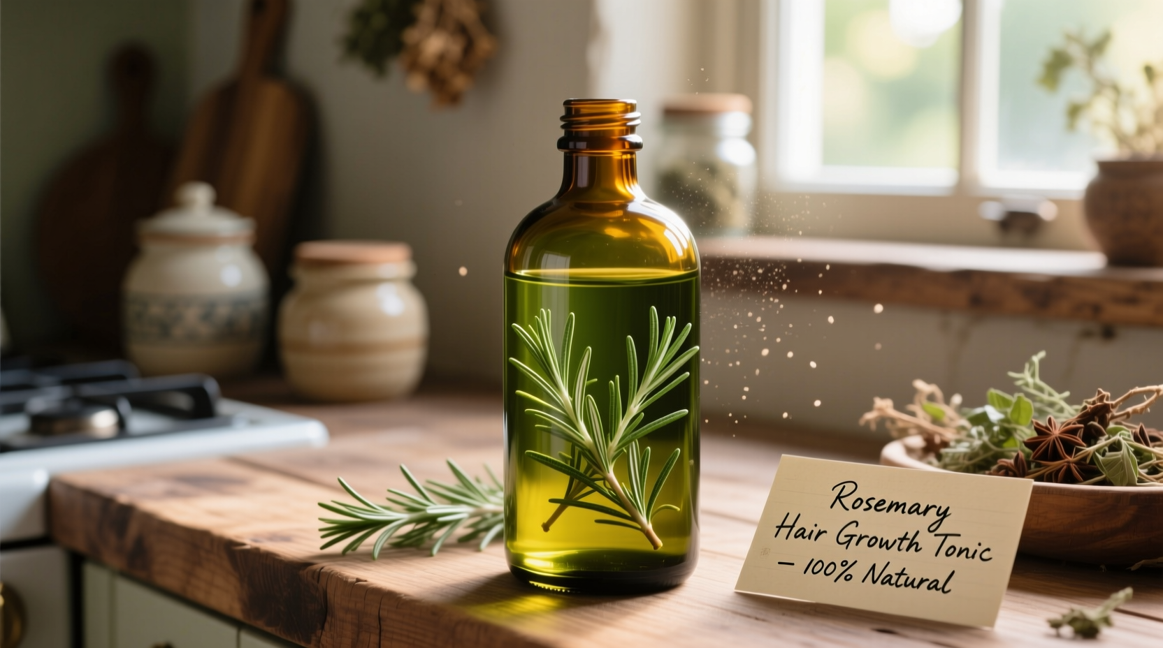 DIY Rosemary Hair Oil: 3 Recipes | TheHomeSprouts