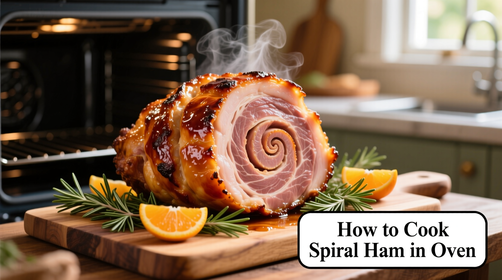 how to cook spiral ham in oven