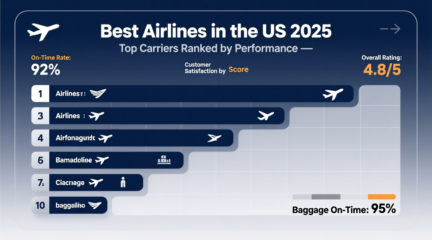 best airlines in the us