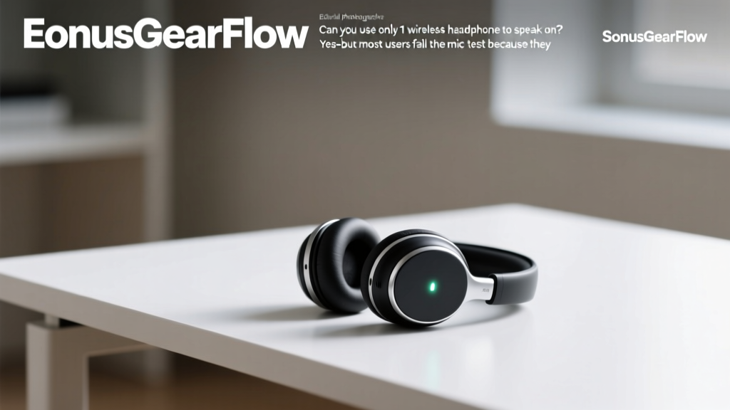 Wireless Headphone Mic: Use One Earbud in 2026