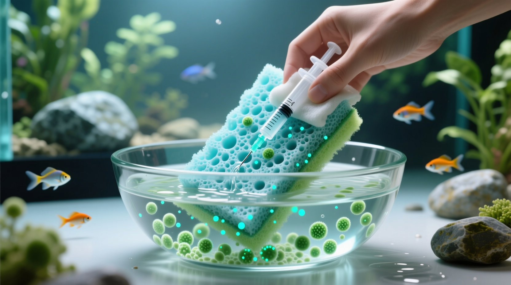 how to clean aquarium filter sponges safely