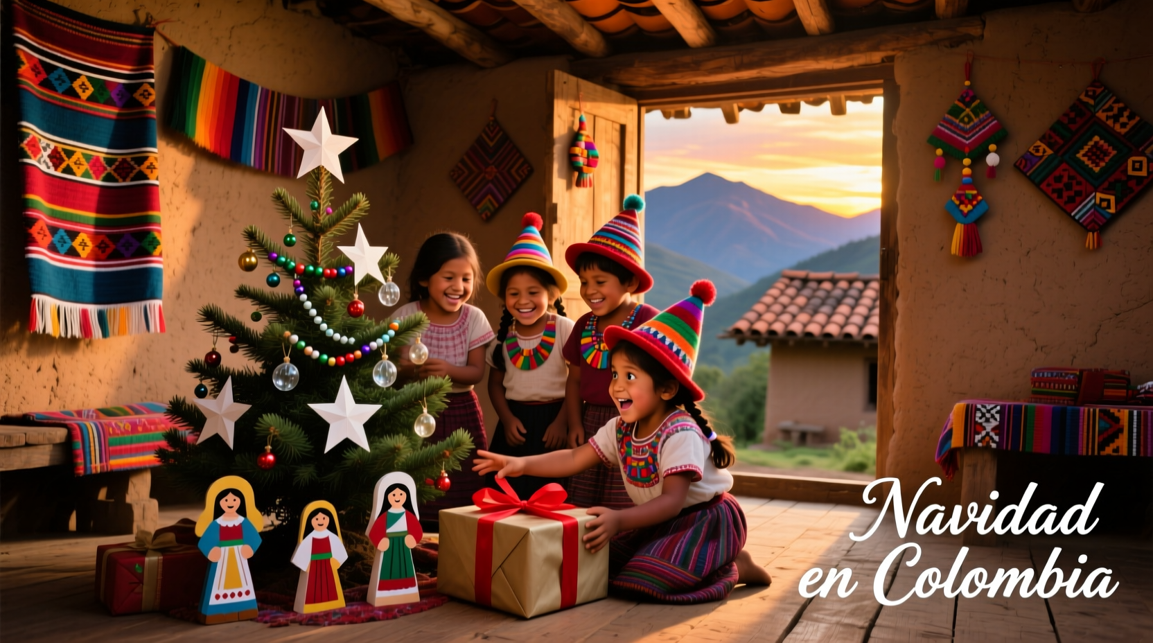 where do children find their christmas gifts in colombia