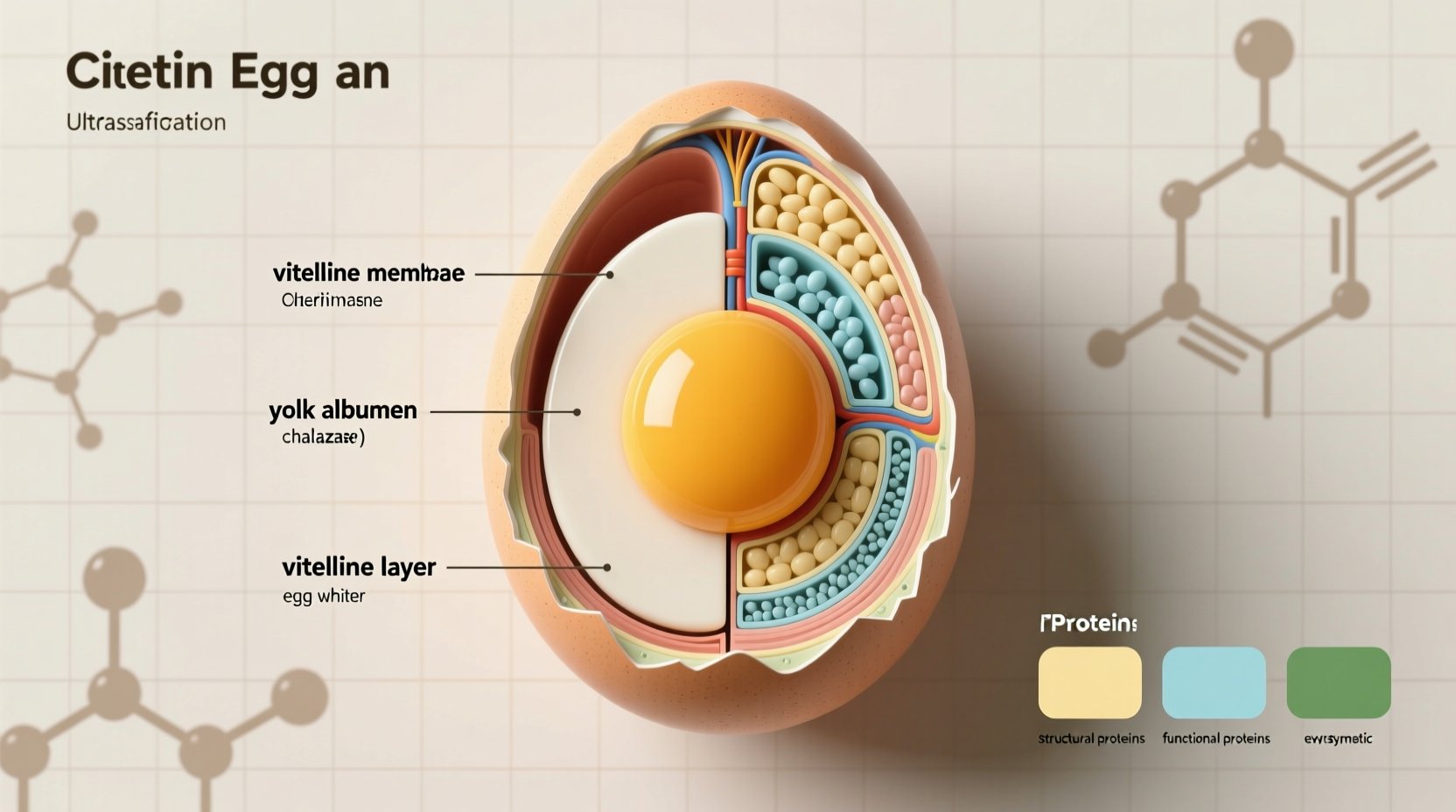 Egg classification chart showing protein group placement