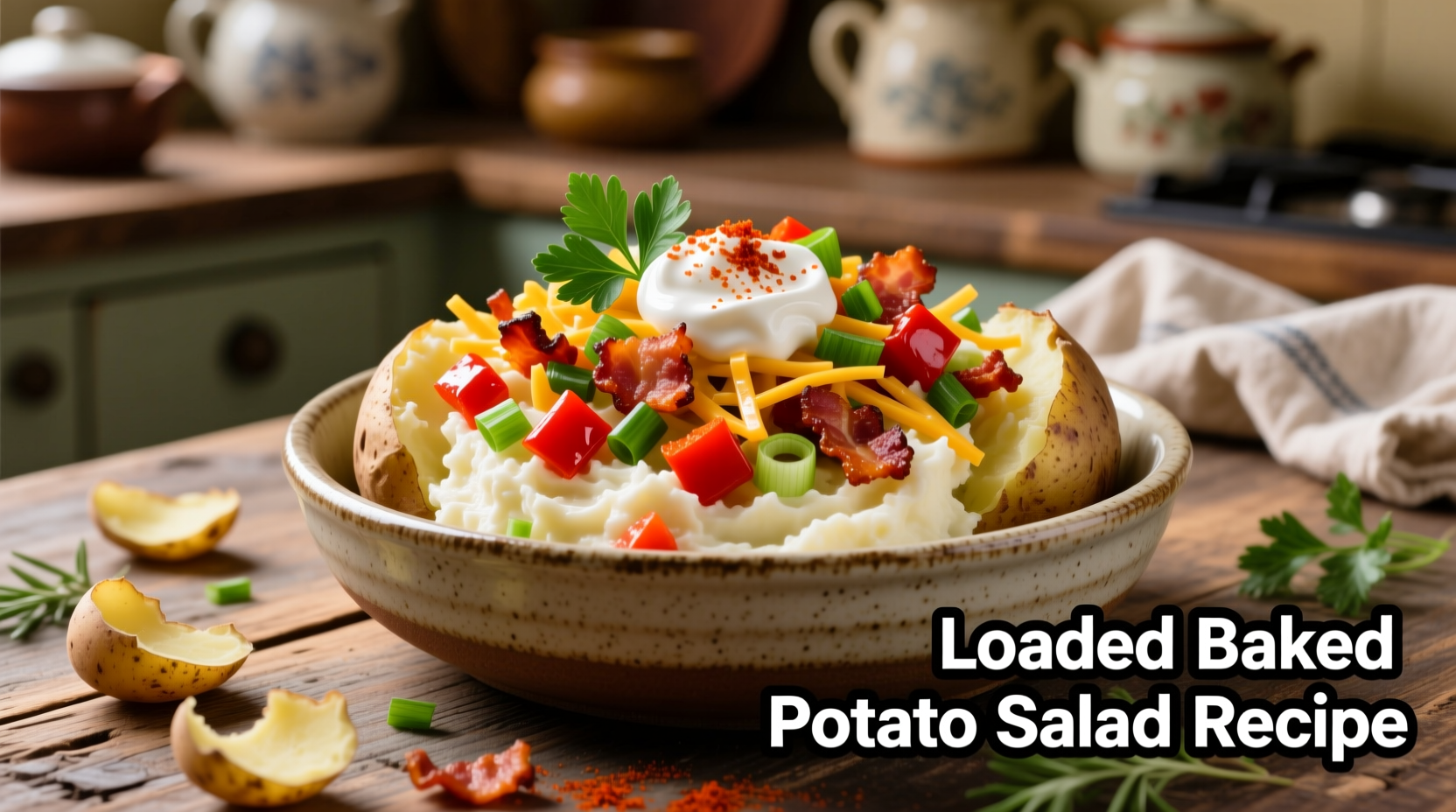 Perfect Loaded Baked Potato Salad Recipe in 30 Minutes