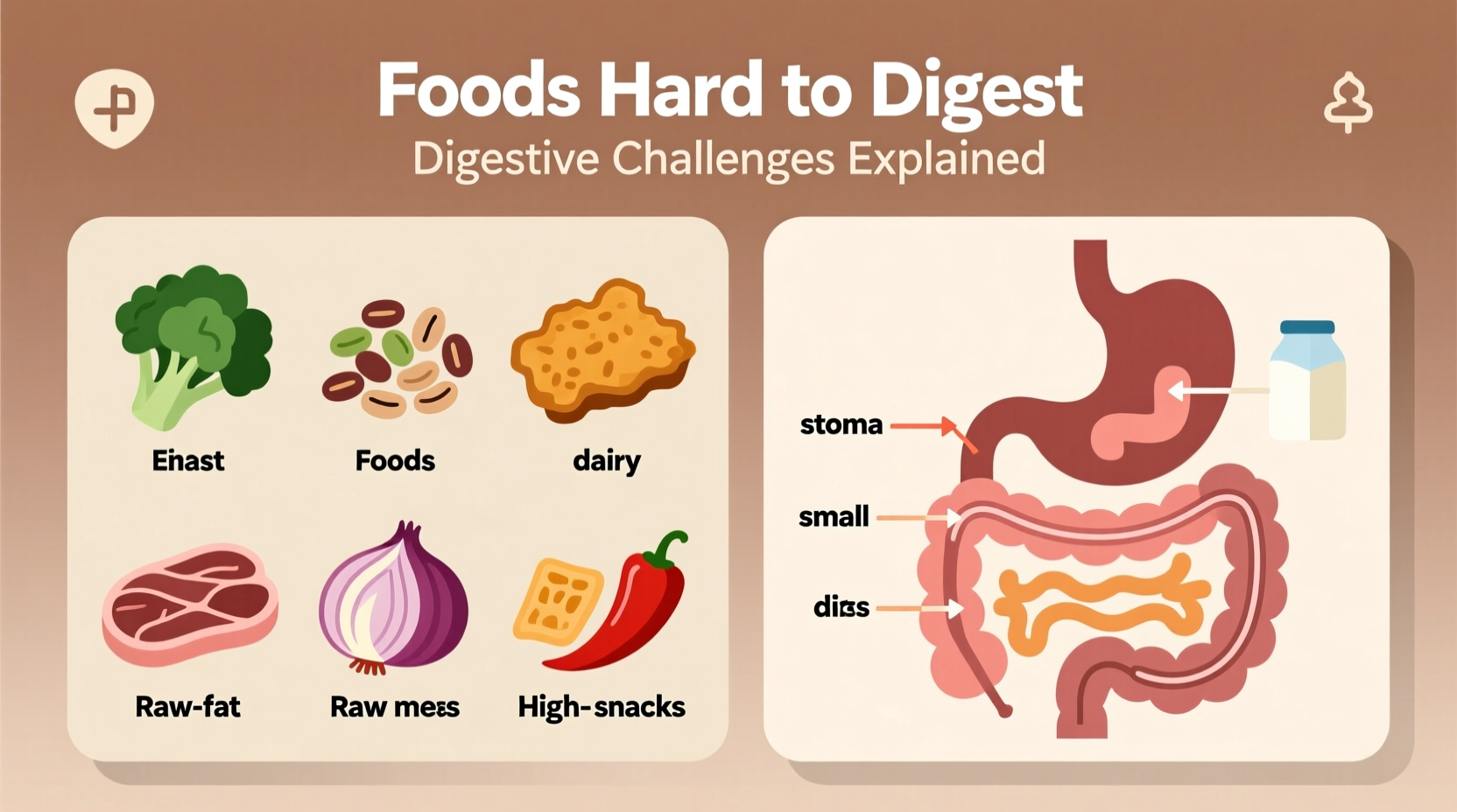 what foods are hard to digest