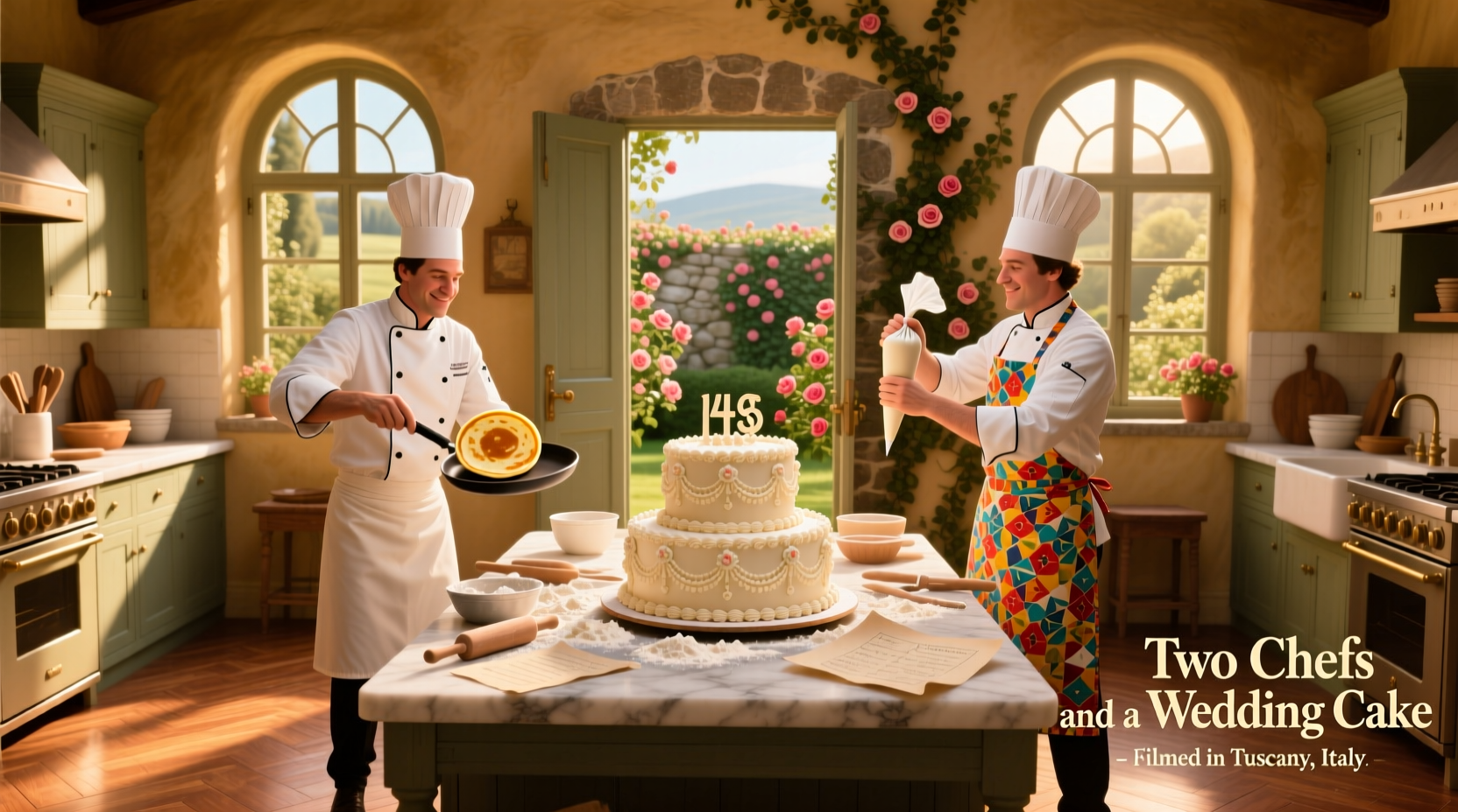 where was two chefs and a wedding cake filmed
