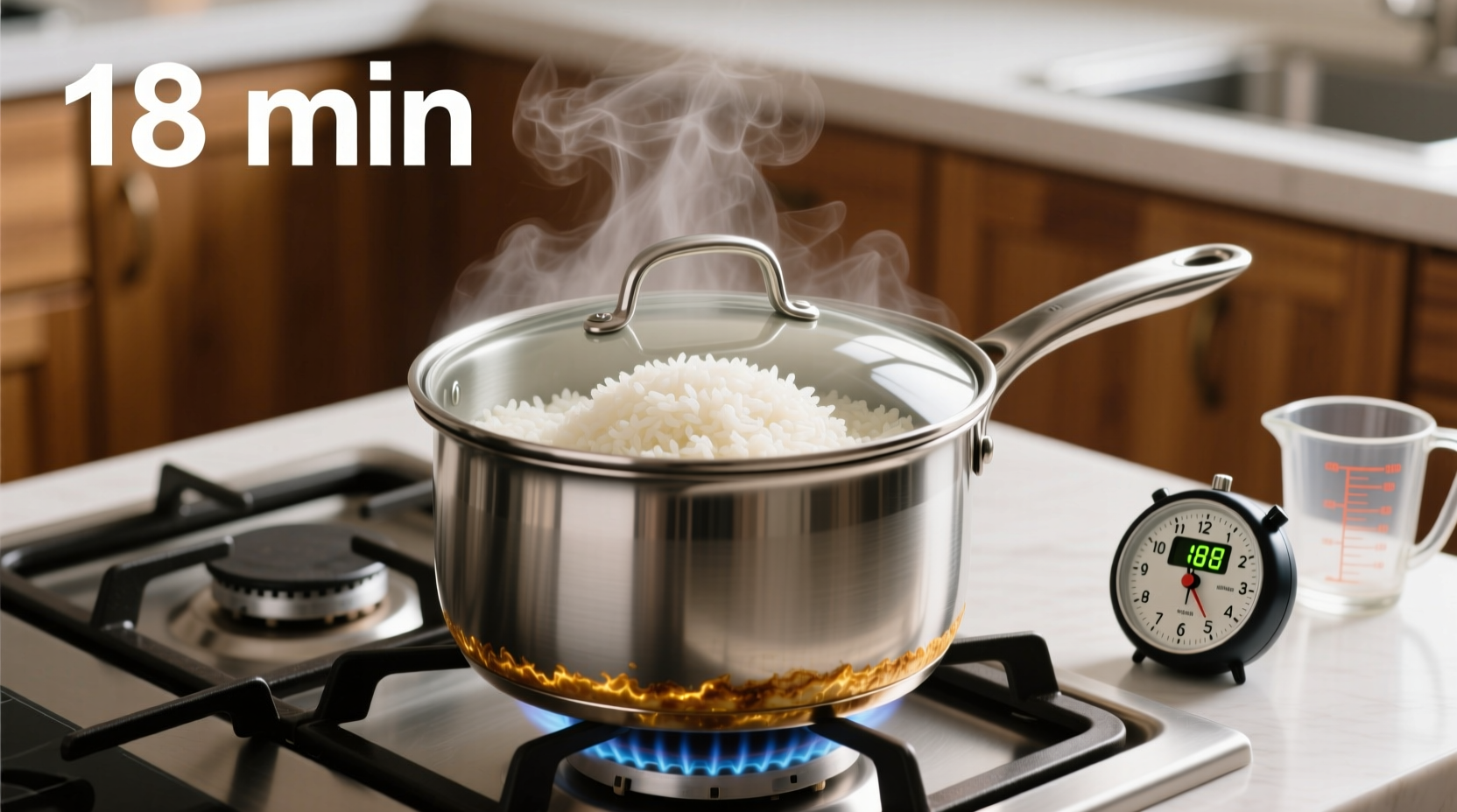 how long to cook rice on the stove
