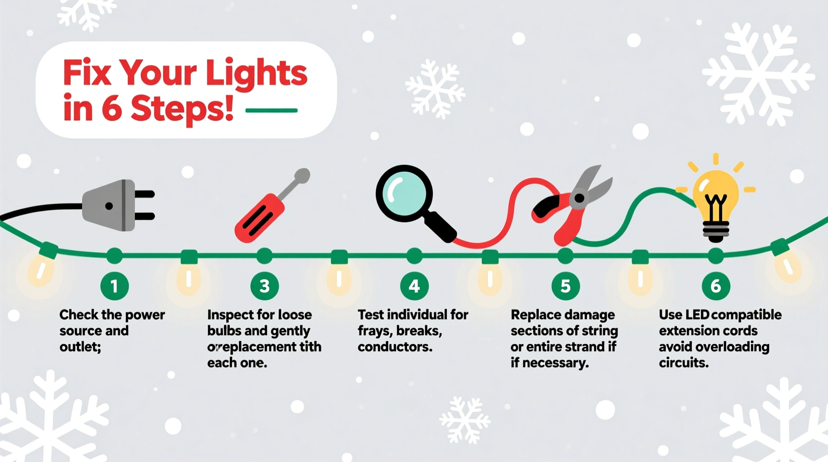 how to fix flickering christmas lights step by step troubleshooting for common issues